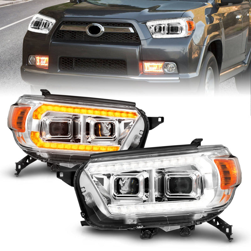 ANZO 111603 fits Toyota 10-13 4Runner Projector Headlights - Chrome