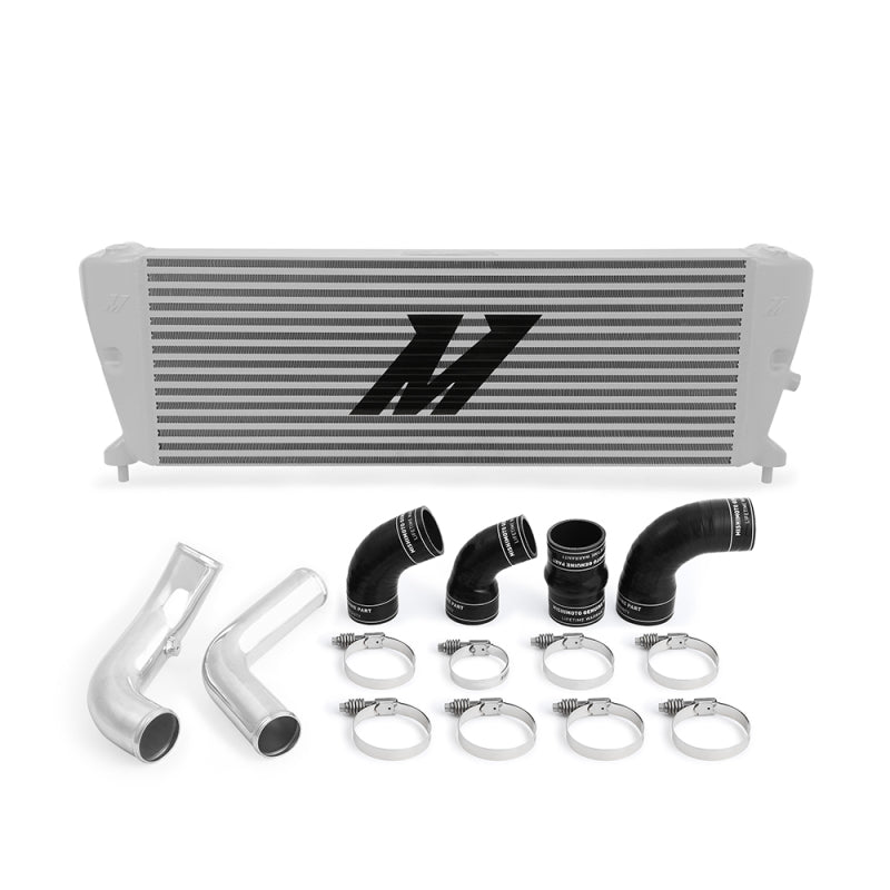 Mishimoto MMINT-RGR-11KSLP fits Ford Ranger 3.2L Diesel Intercooler Kit 2011+ Silver w/ Polished Pipes
