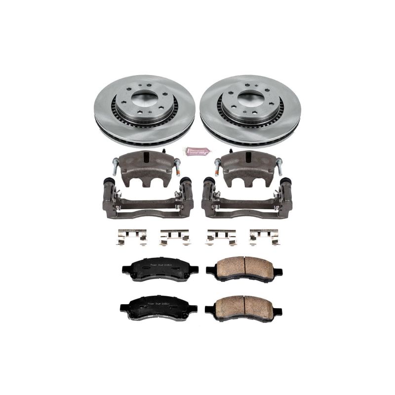 Power Stop KCOE2084B 06-08 fits Isuzu Ascender Front Autospecialty Kit w/Cals