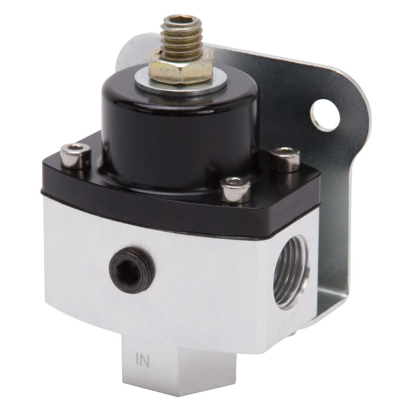 Edelbrock 8190 Fuel Pressure Regulator 4-1/2 to 9 PSI Satin Finish