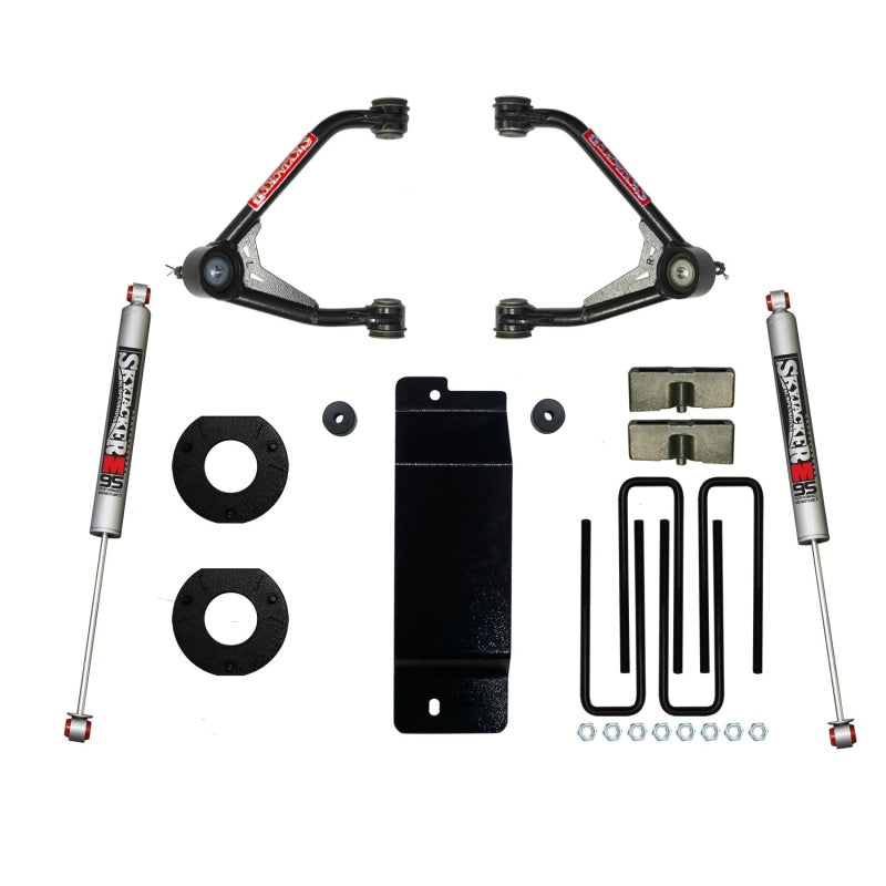 Skyjacker C14350PAM GM 1500 4WD (w/Alum or Steel UCA) 3.5-4in UCA Lift Kit w/Rear Monotube M9500 Shocks