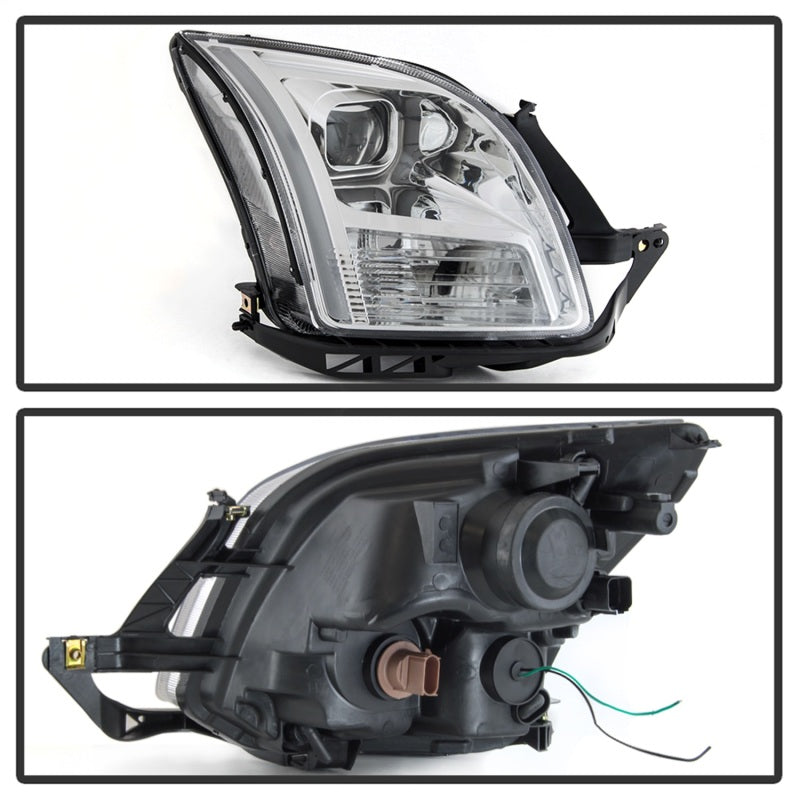 xTune 9042126 06-09 fits Ford Fusion Light Bar DRL Projector Headlights - Chrom