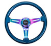 NRG ST-015MC-BL ST-015MC-BL Classic Wood Grain Steering Wheel Blue Pearl/Flake