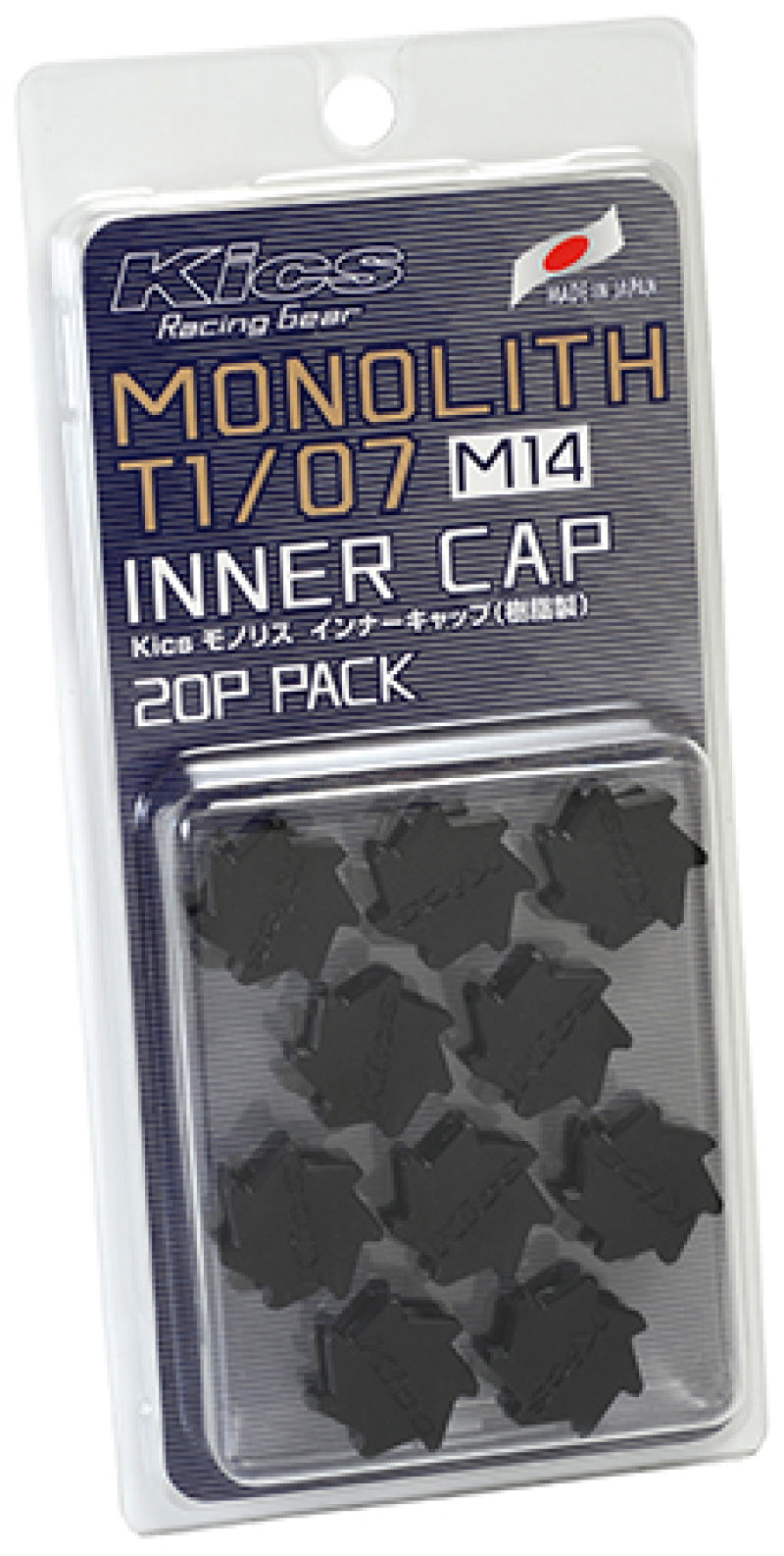 Project Kics WCMF4K M14 Monolith Cap - Black (Only Works For M14 Monolith Lugs) - 20 Pcs