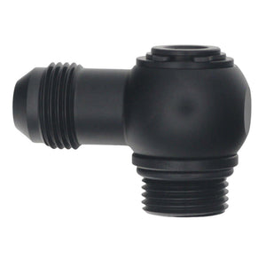 DeatschWerks 6-02-0416-B 8AN ORB Male to 8AN Male Flare Low Profile 90-Degree S