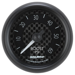 AutoMeter 8005 Autometer GT Series 52mm Mechanical 0-60 psi Boost Gauge