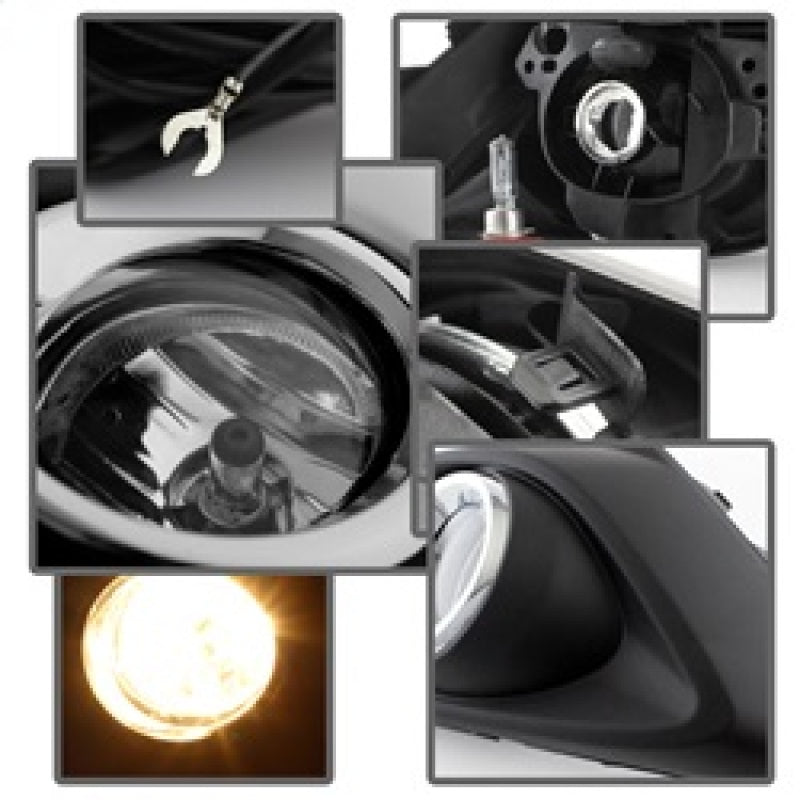 Spyder 5077776 fits Mazda 3 2014+ OEM Fog Light w/Switch- Clear FL-MM32014-C