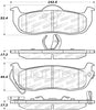 Stoptech 309.1041 Sport Brake Pads w/Shims and Hardware - Front