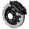 Wilwood Ford Mustang II Ford Narrow Superlite 6 Front Brake Kit w/ 12.88in Drill & Slot Rotor - Blk