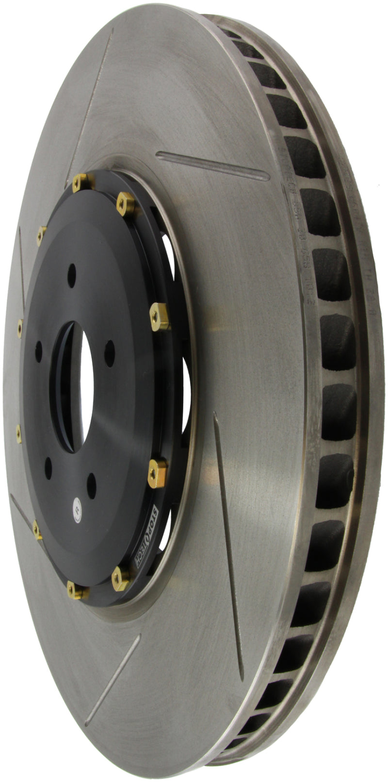 Stoptech 129.42104.14 09-11 Nissan GT-R Front Right Slotted Bare Iron 380x34mm AeroRotor Kit