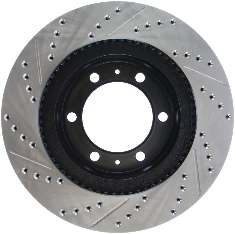 Stoptech 127.44129L 07-08 fits Toyota FJ Cruiser / 05-08 Tacoma (6 lug) / 03-08 4 Runner (319mm disc) SportStop Slo