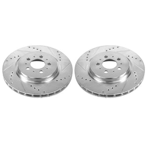 PowerStop fits Volvo 04-07 S60 Rear Evolution Drilled & Slotted Rotors - Pair