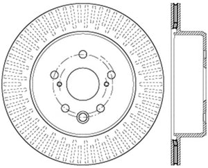 Stoptech 128.44189L Lexus 13-15 GS350/14-15 IS350/13-15 GS350H/15 RC350 Left Rear Drilled Sport Brake Rotor