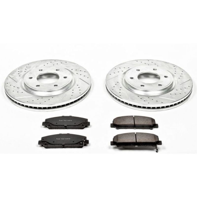PowerStop K2961 fits Infiniti 08-10 QX56 Front Z23 Evolution Sport Brake Kit