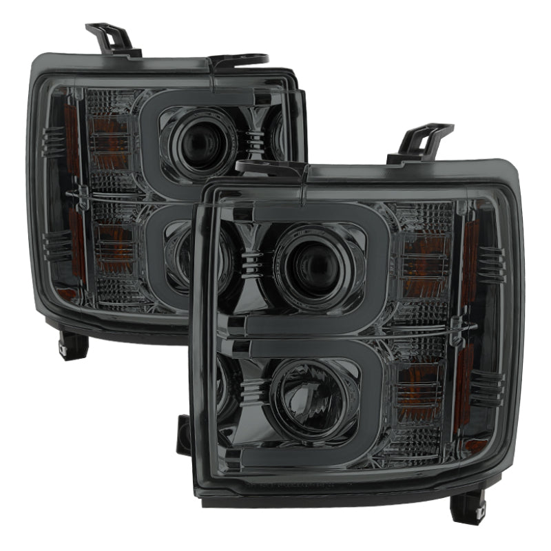 Spyder 5081056 fits Chevy 14-16 Silverado 2500 HD Projector Headlights Light Ba