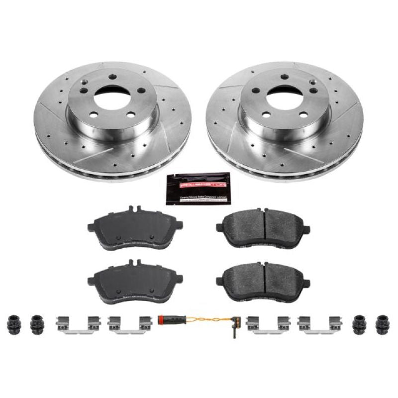 PowerStop fits Mercedes-Benz 12-15 C250 Front Z23 Evolution Sport Brake Kit
