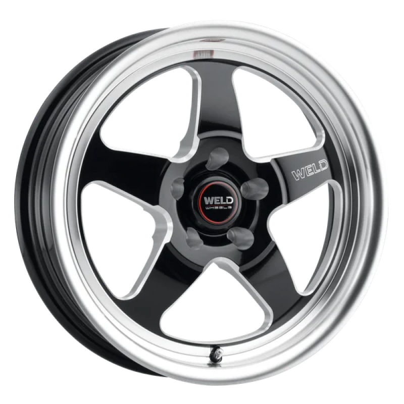 Weld S15570022P42 S155 17x10 Ventura Drag 5x120 ET42 BS7.25 Gloss BLK MIL DIA