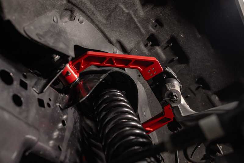 UMI Performance 6565-R 15-25 fits Ford F-150 Adjustable Upper A-Arm Kit - Red