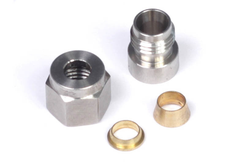 Haltech HT-010812 1/4in Stainless Steel Weld-On Kit (Incl Nut & Ferrule)