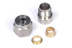 Haltech HT-010812 1/4in Stainless Steel Weld-On Kit w/Nut & Ferrule