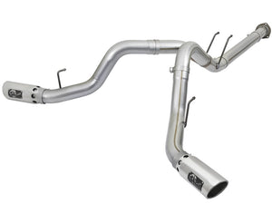 AFE 49-03092-P 4in DPF-Back Alum Steel Exhaust System w/Polished Tip 2017 fits