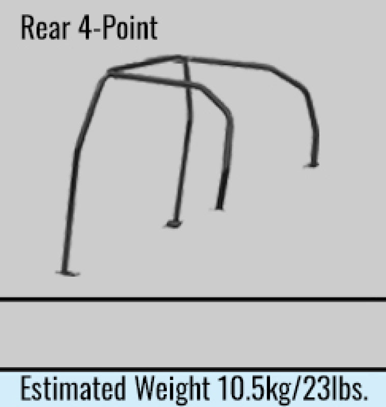 Cusco 232 261 A Chromoly Reg. Capacity 4pt Roll Cage fits Nissan R33 (S/O/No Cancel) CUSCO BLUE