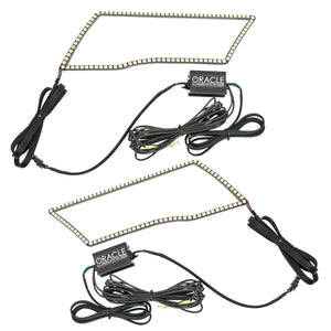 ORACLE Lighting 1328-334 Oracle 09-18 fits Dodge Ram Switchback Quad Headlight Halo Kit - RGB+A + w/o Controller