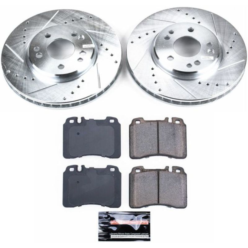 PowerStop fits Mercedes-Benz 90-93 300SL Front Z23 Evolution Sport Brake Kit