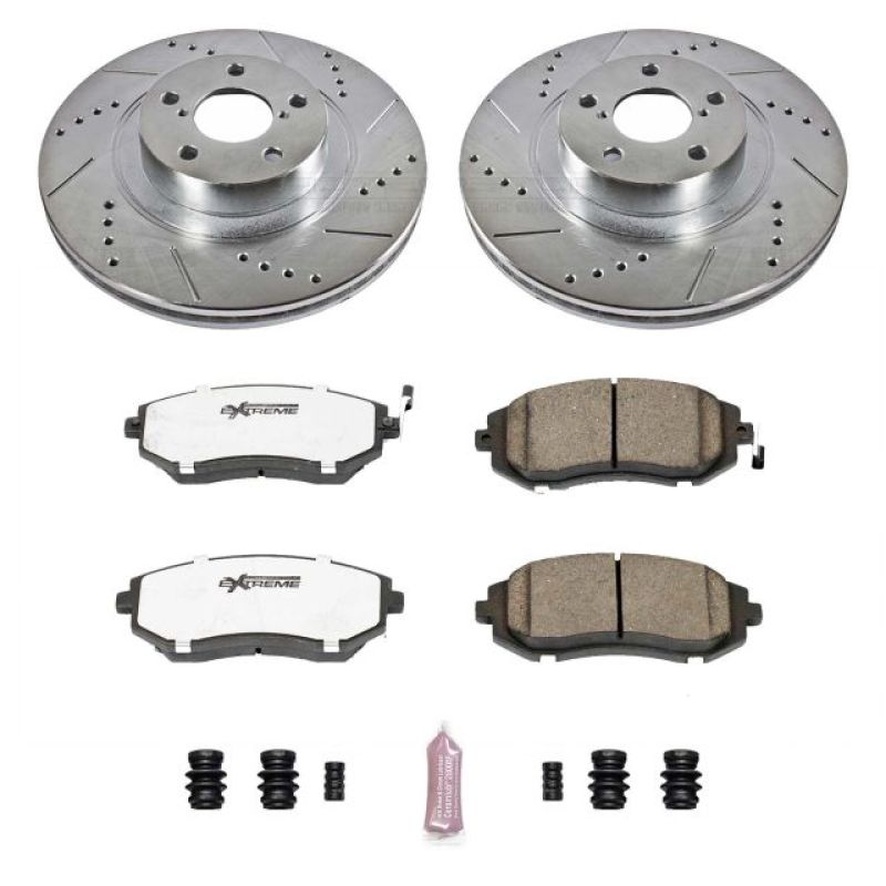 PowerStop K3038-26 04-06 fits Subaru Baja Front Z26 Street Warrior Brake Kit