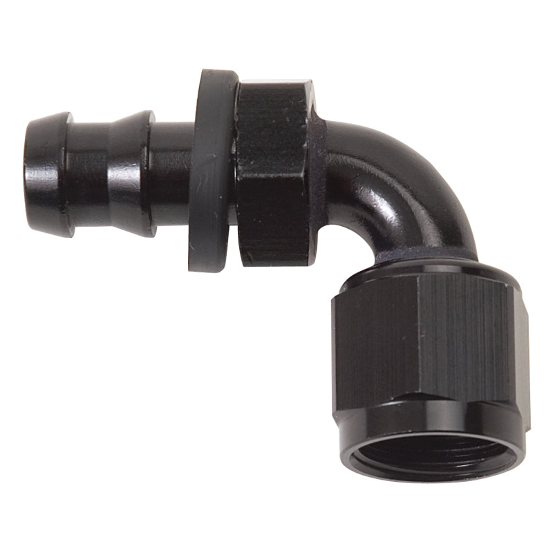 Russell 624173 Performance -8 AN Twist-Lok 90 Degree Hose End (Black)