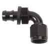 Russell 624173 Performance -8 AN Twist-Lok 90 Degree Hose End (Black)