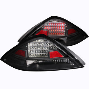 ANZO 321029 2003-2005 fits Honda Accord LED Taillights Black