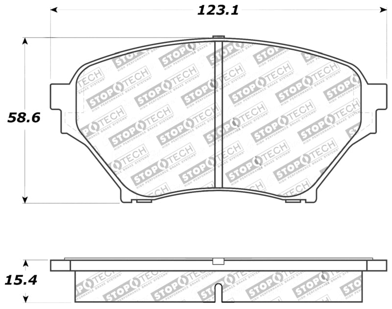 Stoptech 309.089 Performance 01-05 fits Miata w/ Sport Suspension Front Brake Pads D890