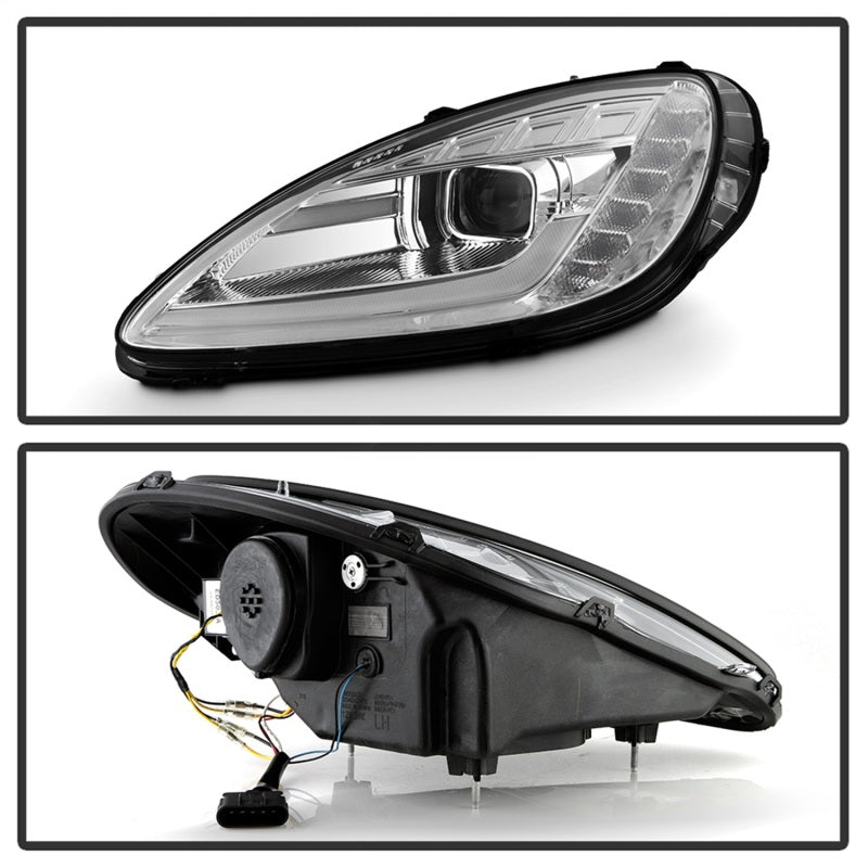 Spyder 5087928 05-13 fits Chevy Corvette C6 Projector Headlights Seq LED Turn S