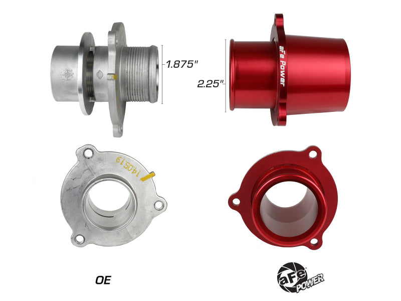 AFE 46-20417-R 15-19 fits VW GTI Turbocharger Inlet Pipe - Red
