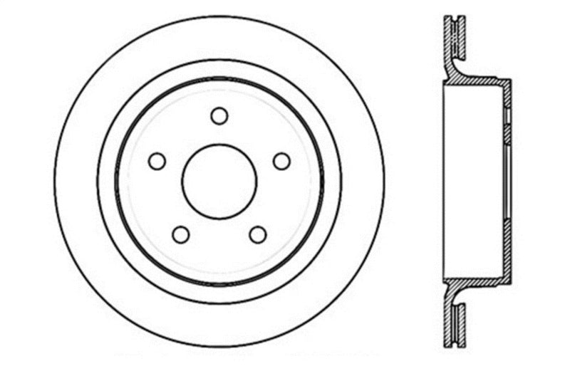 Stoptech 128.67054L Drilled Sport Brake Rotor