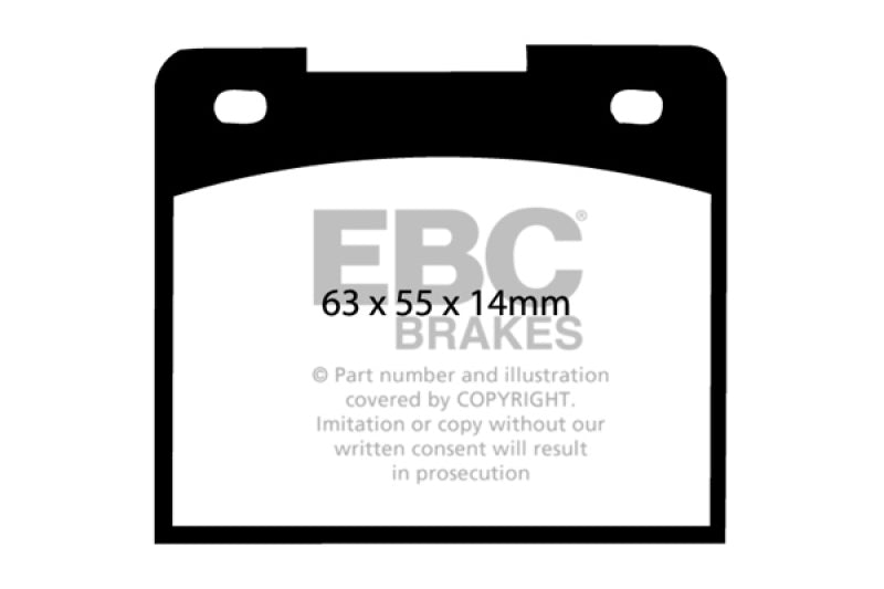 EBC DP2114 fits Volvo 66-68 140 1.8 Greenstuff Rear Brake Pads