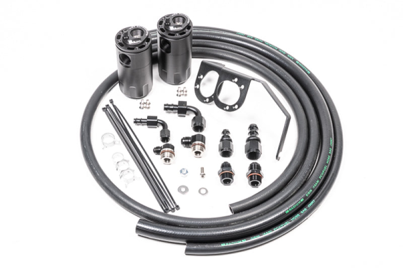 Radium Engineering 20-0256-FL Dual Catch Can Kit 2015+ fits Subaru WRX Fluid Loc