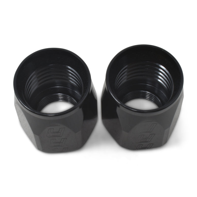 Russell 615523 Performance 2-Piece -6 AN Full Flow Swivel Hose End Sockets (Qty 2) - Polished and Black
