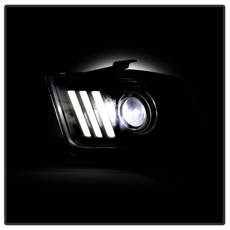 Spyder 5088192 fits Ford 05-08 Mustang V2 High-Power LED Headlights - Black PRO