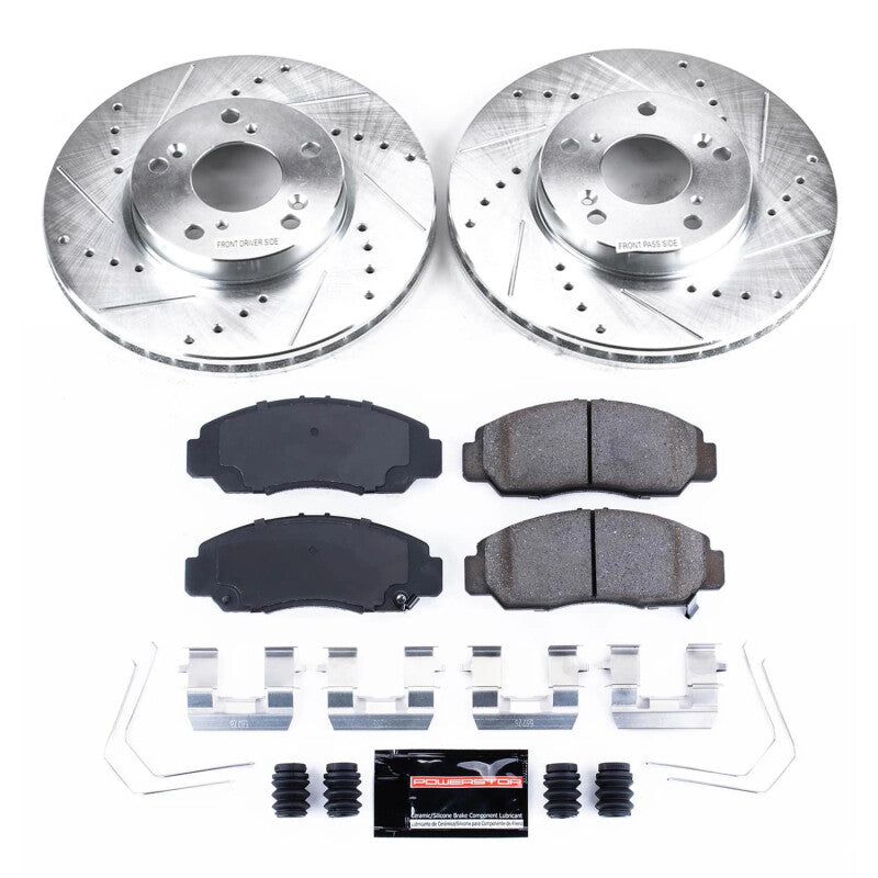 Power Stop K9109 06-11 fits Honda Civic Front Z23 Evolution Brake Kit
