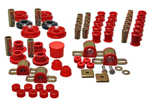 Energy Suspension 7.18107R 95-98 fits Nissan 240SX (S14) Red Hyper-Flex Master Bushing Set