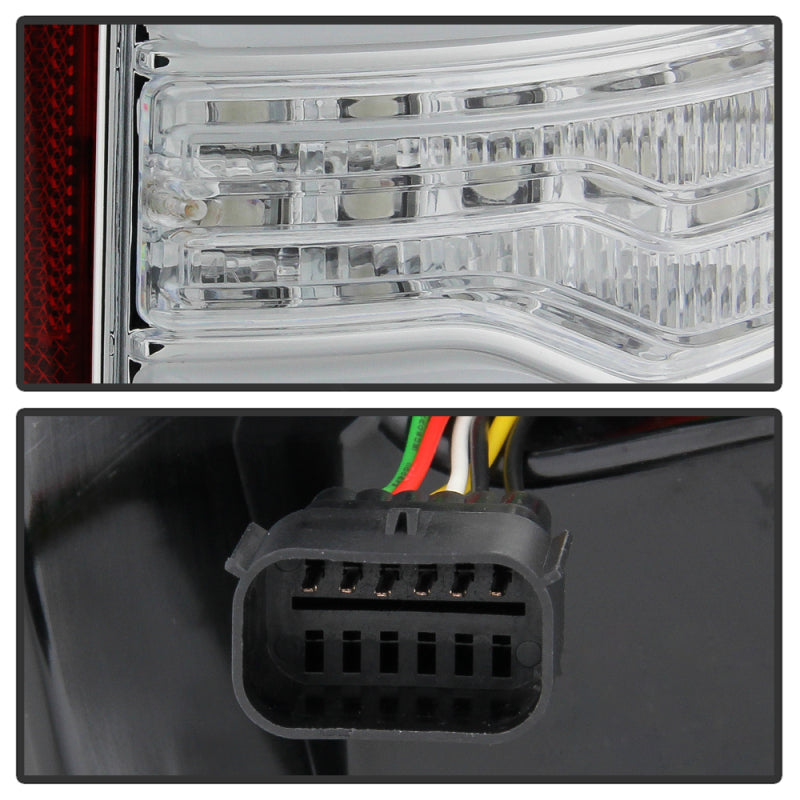 Spyder 5087300 fits Dodge 19-20 Ram LED Tail Light Chrome ALT-YD-DR19HAL-SEQ-C