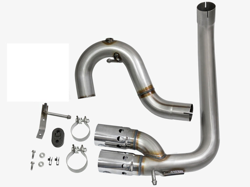 AFE 49-44065-P Series DPF-Back 3in Side Exit SS Exhaust w/ IC Polished Tips 201