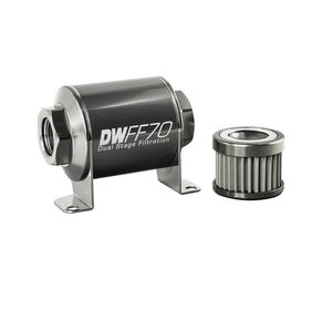 DeatschWerks 8-03-070-100K Stainless Steel 8AN 100 Micron Universal Inline Fuel