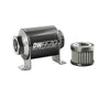 DeatschWerks 8-03-070-100K Stainless Steel 8AN 100 Micron Universal Inline Fuel Filter Housing Kit (70mm)