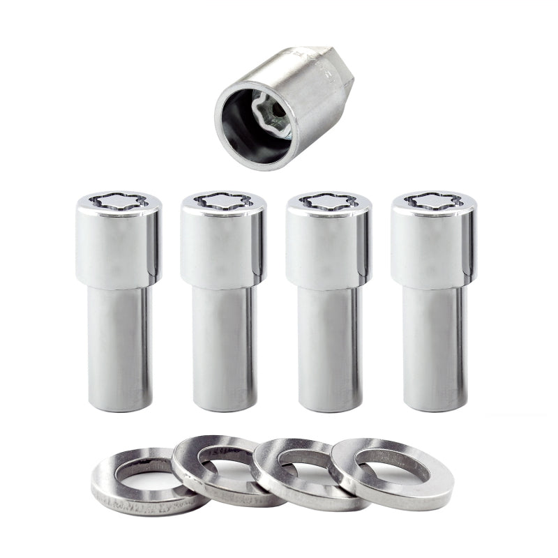 McGard 23180 Wheel Lock Nut Set - 4pk. (X-Long Shank) 7/ / 13/16 Hex / 2.165in. Length - Chrome