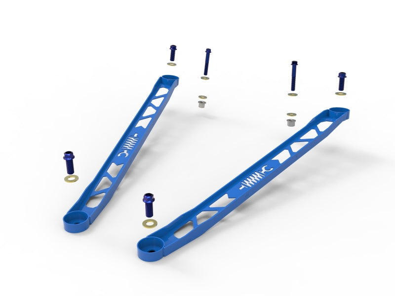 AFE 450-721003-L L 304 Stainless Steel Front Suspension Strut Brace Blue - fits