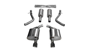 CORSA Performance 21004BLK Corsa 2017-2020 fits Dodge Charger 5.7L V8 Xtreme Cat-Back Dual Rear Exit w/4.5in Black Tips