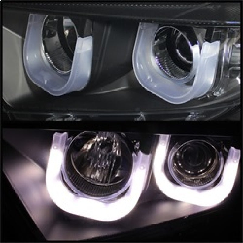 Spyder 5075055 fits Toyota 11-13 Highlander Projector Headlights 3D DRL Blk PRO